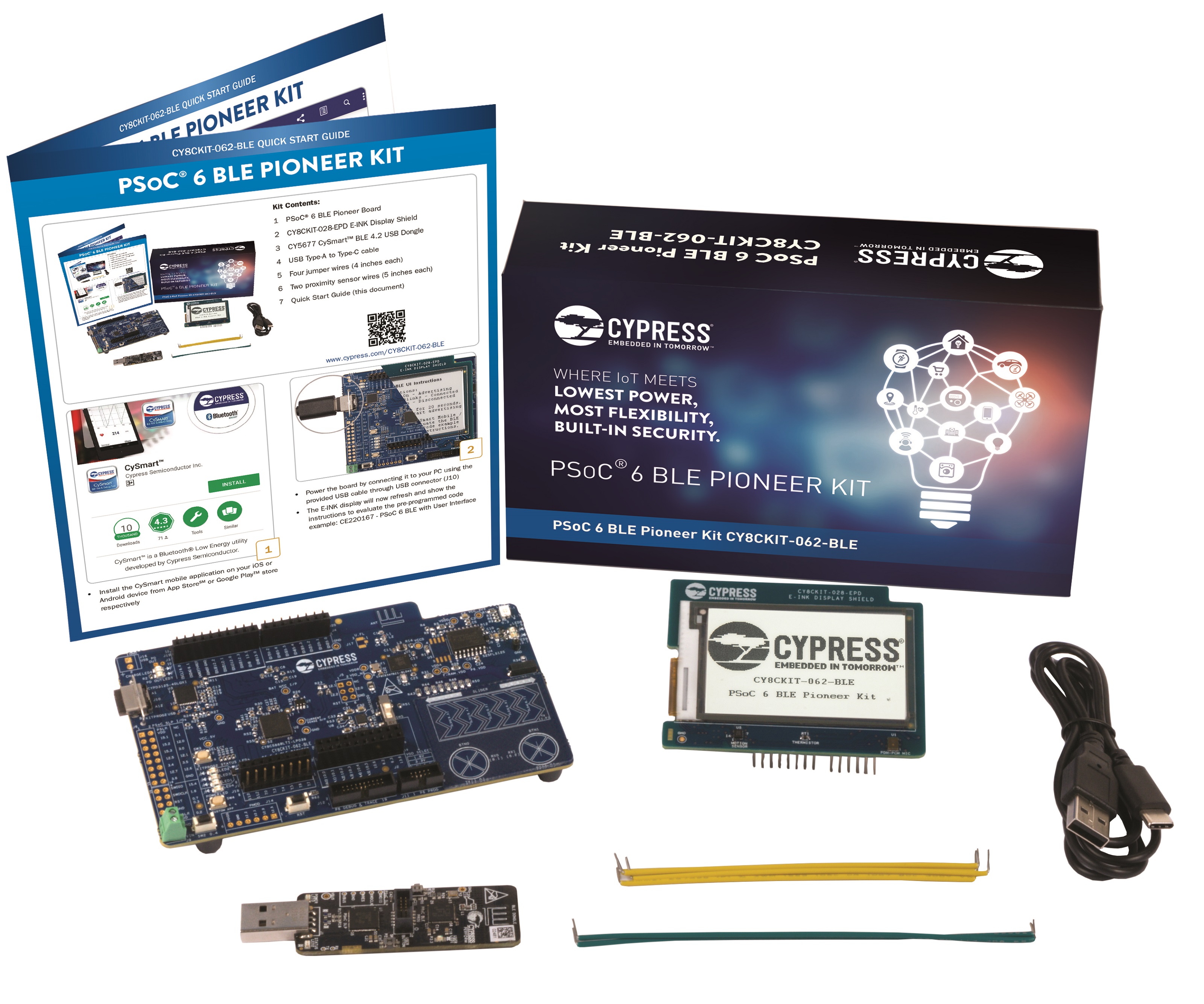 赛普拉斯宣布推出PSoC® 6 BLE Pioneer套件和PSoC Creator™ 4.2集成开发环境