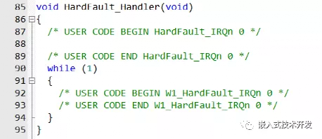 “怎么查找STM32的硬件错误HardFault_Handler"