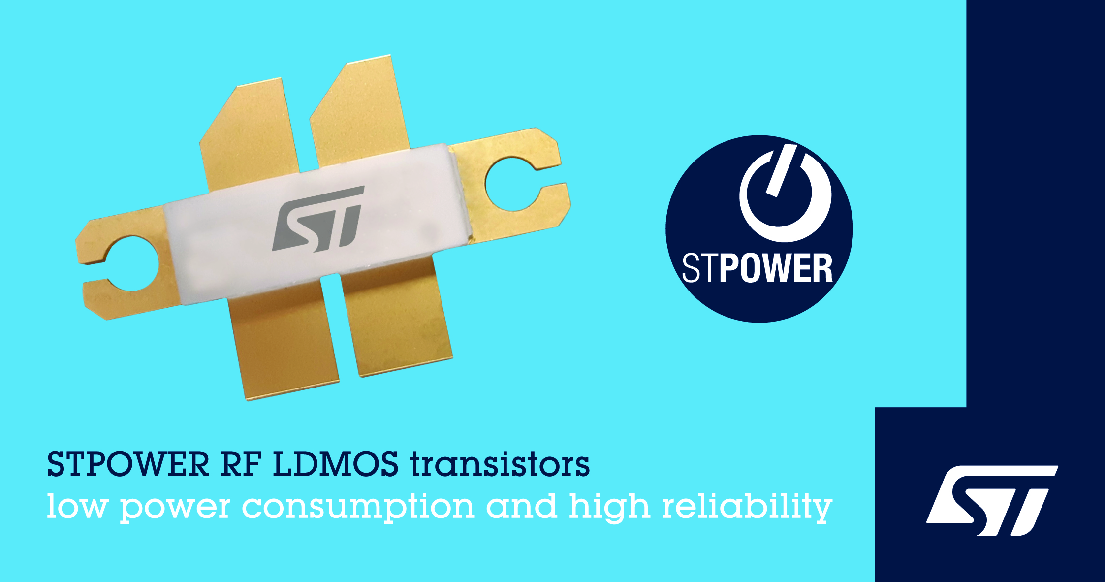 “意法半导体推出新的射频LDMOS功率晶体管"