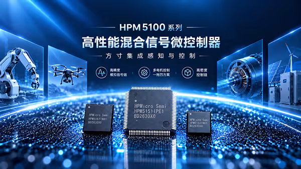 先楫HPM5100打破混合信号MCU瓶颈，高精度ADC赋能多电机精准控制